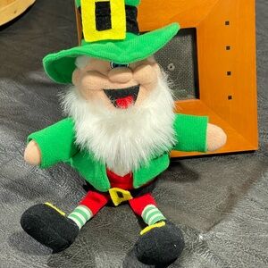 Festive Green Leprechaun Plush Toy